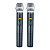 Microfone Sem Fio Staner SRW-48D Duplo de mão - Imagem 2