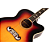 Violão Jumbo Marques Va-209 Sbeq Sunburst Fishman Mod Elvis Presley - Imagem 6