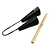 Agogo Duplo Gope Preto Profissional Com Baqueta 678 - Imagem 2