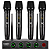 Microfone Ksr Sem Fio 4 microfones Quadruplo Br6080 Kml01 - Imagem 1