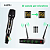 Microfone Ksr Sem Fio 4 microfones Quadruplo Br6080 Kml01 - Imagem 4