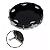 Pandeiro Terra 10' Abs pele preta lateral preta TPD01 PP-BK + Bag - Imagem 2