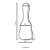 Kit capa Bag para guitarra simples + Palheta + Correia - Imagem 2