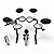 Bateria Eletrônica Nagano Tech Up Ntu-01 c/ bumbo 4 pratos bluetooth - Imagem 1