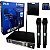 Microfone Dylan D-9000s Power duplo recarregável + 4 baterias lithium - Imagem 1