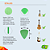 Palheta Bori 0,62 mm nylon super leve verde Cavaco Banjo Violão - Imagem 2