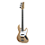 Baixo Seizi Fun Jazu Desert Gold Sparkle Dourada Jb 4 cordas - Imagem 4