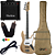 Kit Baixo Seizi Fun Jazu (Jb) 4 Desert Gold Sparkle Dourada + Amplificador - Imagem 1