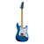 Kit Guitarra Seizi Fun Katana Musashi Hss Royal Blue Sparkle Azul Amplificador - Imagem 5