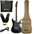 Kit Guitarra Seizi Fun Katana Musashi Hss Black Sparkle Preta Amplificador - Imagem 1