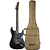 Kit Guitarra Seizi Fun Katana Musashi Hss Black Sparkle Preta Amplificador - Imagem 4