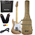 Kit Guitarra Seizi Fun Katana Musashi Hss Desert Gold Sparkle Dourada Amplificador - Imagem 1