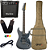 Kit Guitarra Seizi Fun Katana Musashi Hss Space Grey Silver Cinza Amplificador - Imagem 1