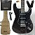 Kit Guitarra Seizi Fun Katana Musashi Hss All Black escudo preto Amplificador - Imagem 1