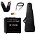 Kit Guitarra Seizi Fun Katana Musashi Hss All Black escudo preto Cubo Borne - Imagem 14