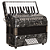 Acordeon Eagle Ega0348 Pbk Preto - Imagem 2