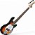 Baixo Tagima TBM5 Sunburst Ativo 5 Cordas escala escura escudo branco - Imagem 7