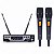 Microfone Sem Fio Dylan UHF Duplo D-8000S - Imagem 1