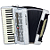 Acordeon Cadenza 80 baixos 37 teclas Wh Branco CD80/37 - Imagem 1