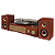 Toca Discos Vinil Lp Vintage Marrom 2 Caixas De Som Bluetooth Grava Usb - Imagem 3