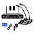 Microfone Ksr Gooseneck Sem Fio Duplo Pro Km-02c 96 Canais KML05 - Imagem 8