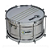 Malacaxeta Luen 20x12 Inox Vazado 8 Afin E Aro Bola - Imagem 3