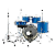 Bateria Nagano Garage Fusion 20 Bumbo 20 NBS New Blues Azul - Imagem 2