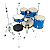 Bateria Nagano Garage Fusion 20 Bumbo 20 NBS New Blues Azul - Imagem 4