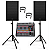 Kit 2 Caixas Ativas 15 K1 1000w Ksr Bluetooth + Mesa 8 canais + Tripe + cabos - Imagem 1