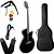 Kit Violão Flat Marques VA-09 Preto Aço capotraste + bag + acessórios - Imagem 1
