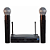 Kit Caixa de som igreja Donner 8" Mesa pedestais 2 microfones sem fio - Imagem 7
