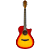Violão Benson GF100CE HB Heritage Cherry Gloss Genesis Series Grand Concert de Aço - Imagem 1