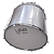 Surdo Luen 45x20 Alumisteel Aro Bola Crom Pele Leitosa 10 Afin Batuka - Imagem 1
