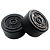 Unidade Botão Topper pedal pedaleira footswitch Borracha Preta Bori p/ guitarra - Imagem 1