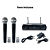 Kit Cantor Microfone duplo sem fio + Pedestal  + Caixa Amplificada - Imagem 9