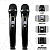 Microfone Dylan sem fio DW-902 Power Uhf Recarregável Preto - Imagem 6