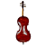 Violoncelo Cello Nhureson 4/4 Madeira Exposta Mogno Alta qualidade profissional - Imagem 3