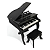 Piano Infantil Custom Kids 30 teclas Preto CKPI 30-BK - Imagem 1