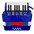 Acordeon Infantil Custom Kids 17 teclas 8 baixos CKAC 17-BL Azul - Imagem 2