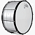 Bombo 18 pol x 30cm Alumisteel 8 Afinações Aro Chapa Preto Pele Leitosa Batuka by Luen 30x18 - Imagem 1