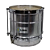 Cuica 10 pol x 25 cm Luen Inox Escovado 30014 25x10 - Imagem 1