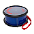 Bombo Luen 20x14 Azul Cristal Kids Show Colorsteel 91021AZ - Imagem 2