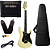 Kit Guitarra Tagima Tg-525 Owh Branca Escudo BK Cubo Meteoro - Imagem 1