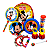 Kit musicalização infantil Mickey c/ mochila + 6 instrumentos - Imagem 1