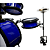 Bateria Infantil Luen Star Kids Azul Pele Leitosa - Imagem 4