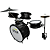 Bateria Infantil Luen Star Kids Preta Pele Leitosa - Imagem 3