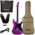 Kit Guitarra Seizi Fun Katana Musashi HSS Dark Purple Sparkle Amplificador - Imagem 1