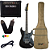 Kit Guitarra Seizi Fun Katana Musashi Hss Black Sparkle Preta Meteoro 35GS - Imagem 1