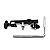 Kit Tamborim Torelli TT409 p/ bateria c/ clamp + haste completo - Imagem 7