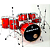 Bateria Nagano 22 Concert Full Lacquer SRD Vermelha - Imagem 1